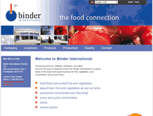 Tablet Screenshot of binder-international.com